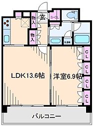 T-STYLIA 1LDKの間取図画像