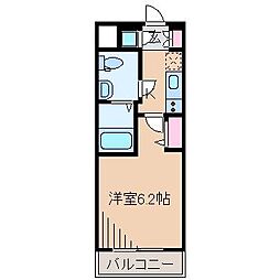 スパシエヒルズ横浜妙蓮寺 1Kの間取図画像