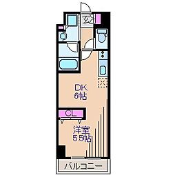 フェニックス新横濱クアトロ ワンルームの間取図画像