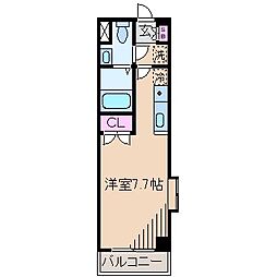 エトワール ワンルームの間取図画像