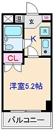 ストーク新丸子弐番館 1Kの間取図画像
