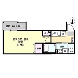 ベイルーム矢向リベルテ 2階/203