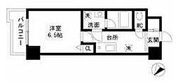 ビューテラス都筑 1Kの間取図画像