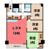 レジデンス アザレア  ｜ 栃木県宇都宮市御幸ケ原町（賃貸マンション3LDK・4階・77.36㎡） その2