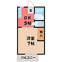 コーポマリンパーク  ｜ 栃木県宇都宮市清原台4丁目（賃貸アパート1DK・1階・23.77㎡） その2