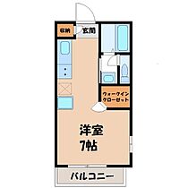 ラフォーレ・昴 A  ｜ 栃木県鹿沼市府中町（賃貸アパート1K・1階・24.71㎡） その2