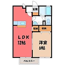 プレミール・フォンテーヌ III  ｜ 栃木県鹿沼市泉町（賃貸アパート1LDK・1階・40.92㎡） その2