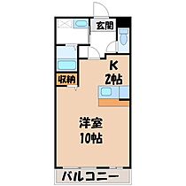 エターナル  ｜ 栃木県宇都宮市城南3丁目（賃貸マンション1R・3階・32.80㎡） その2