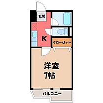 サンガーデン江曽島  ｜ 栃木県宇都宮市江曽島1丁目（賃貸マンション1K・4階・22.72㎡） その2