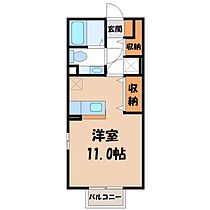 コンフォート岡本台  ｜ 栃木県宇都宮市東岡本町（賃貸アパート1R・1階・30.03㎡） その2