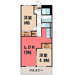 間取図画像 2LDK