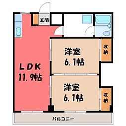 🉐敷金礼金0円！🉐東武宇都宮線 江曾島駅 徒歩6分
