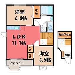 🉐敷金礼金0円！🉐東武日光線 新鹿沼駅 徒歩13分