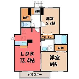 東北本線 宇都宮駅 バス13分 公民館前下車 徒歩3分