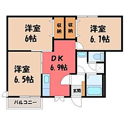 🉐敷金礼金0円！🉐東北本線 宇都宮駅 バス17分 下栗団地西下車...