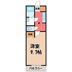 間取図画像 1K