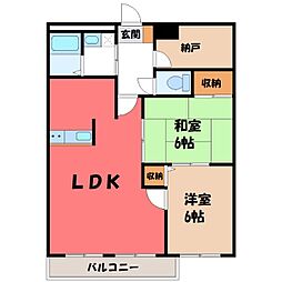 間取図画像 2SLDK