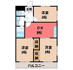 間取図画像 3DK
