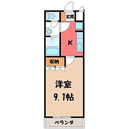 間取図画像 1K