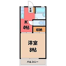 間取図画像 1K