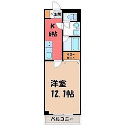 間取図画像 1K