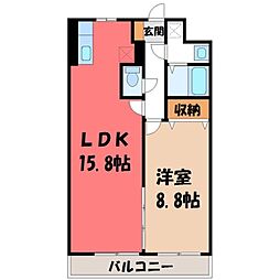 間取図画像 1LDK