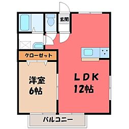 間取図画像 1LDK
