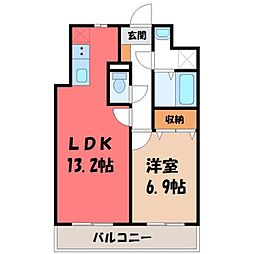 間取図画像 1LDK