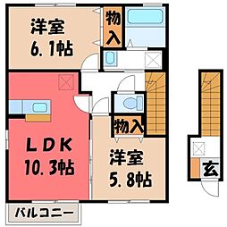 間取図画像 2LDK