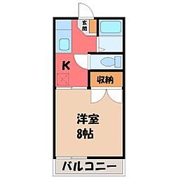 間取図画像 1K