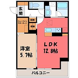 間取図画像 1LDK