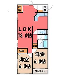 メルローズプレイス宇都宮 3階