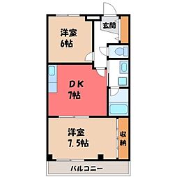 間取図画像 2DK