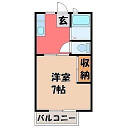 東武宇都宮線 西川田駅 徒歩3分 2階/-