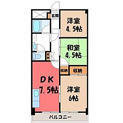 東武宇都宮線 西川田駅 徒歩12分 4階/-