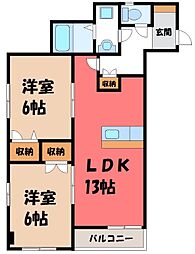 CITYPARK光 2LDKの間取図画像