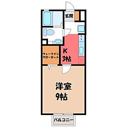 JR東北本線 宇都宮駅 バス19分 ミツトヨ前下車 徒歩10分 2階/-