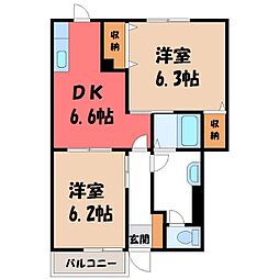 🉐敷金礼金0円！🉐東北本線 宇都宮駅 バス21分 中丸下車…