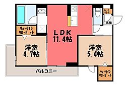 JR東北本線 宇都宮駅 徒歩14分 2階/-