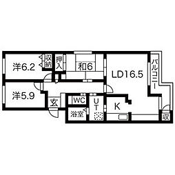 間取図画像 3LDK