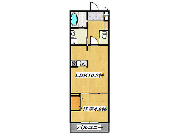 メゾンコンフォール 105｜兵庫県姫路市飾磨区西浜町1丁目(賃貸マンション1LDK・1階・41.35㎡)の写真 その2