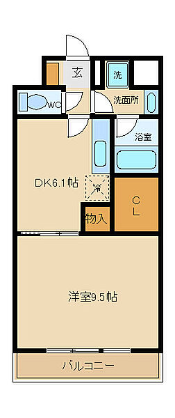 アスリート東延末 405｜兵庫県姫路市東延末(賃貸マンション1DK・4階・37.77㎡)の写真 その2