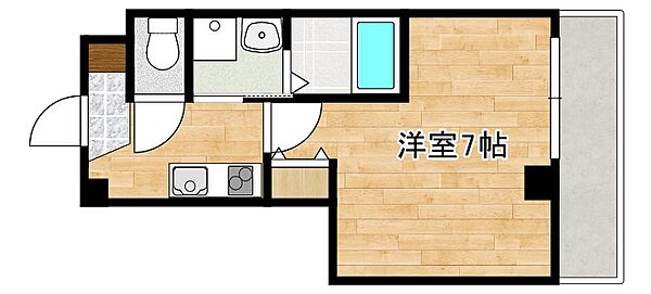 ＡＩＬＥ魚崎南 304｜兵庫県神戸市東灘区魚崎南町7丁目(賃貸マンション1K・3階・22.86㎡)の写真 その2