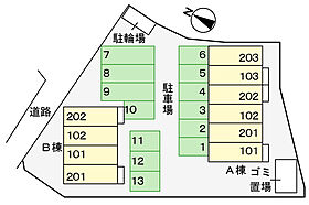 リヨンたつのＡ 103 ｜ 兵庫県たつの市揖西町土師（賃貸アパート1LDK・1階・46.49㎡） その15