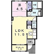 ヴェルナ 102 ｜ 兵庫県高砂市緑丘2丁目（賃貸アパート1LDK・1階・40.03㎡） その2