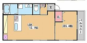 KARIN明石南 102 ｜ 兵庫県明石市材木町（賃貸アパート1LDK・1階・37.64㎡） その2