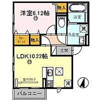 グランエスト5 101 ｜ 兵庫県揖保郡太子町糸井（賃貸アパート1LDK・1階・41.12㎡） その2