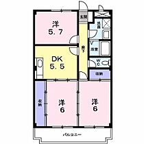 グリーンハイツサン 202 ｜ 兵庫県明石市大久保町大窪（賃貸マンション3DK・2階・55.84㎡） その2