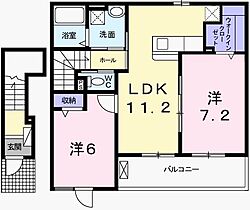 ＰｒｉｍａＳｔｅｌｌａII 201 ｜ 兵庫県相生市緑ケ丘2丁目（賃貸アパート2LDK・2階・59.13㎡） その2