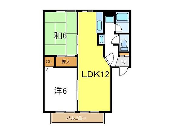 プリミエール一色II 205｜兵庫県加古川市平岡町一色西2丁目(賃貸アパート2LDK・2階・52.58㎡)の写真 その2